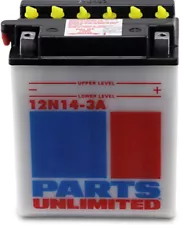 Battery 12V 14Ah Parts Unlimited 2113-0137 Replaces 12N14-3A