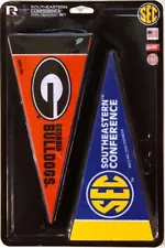 SEC (Southeastern) Conference Teams 4x9 Mini PENNANT Banner Flag Set