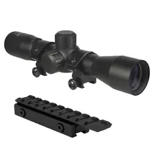 Compact 4x32 Scope + Rail Mount Adapter fits Mossberg 702 Plinkster .22 Rifle