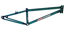 S&M 24 INCH STEEL PANTHER RACE FRAME TRANS TEAL 22 22" BMX SPEED CRUISER GREEN