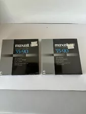 2 SEALED Maxell UD 35-90 Hi-Output Low Noise Reel to Reel Tapes.