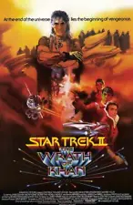 STAR TREK 2: THE WRATH OF KHAN Movie POSTER 11 x 17 William Shatner, B