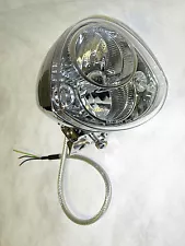 American Iron Horse DOT Approved Chrome Motorcycle Headlamp w/ LED DRLs & Cable (For: 2008 American IronHorse Slammer)