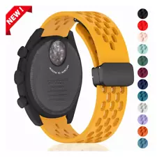 20mm Silicone Band Strap for Omega x Swatch Moonwatch Watch Band Magnetic Buckle