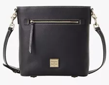 Dooney & Bourke Pebble Grain Tassel Crossbody Shoulder Bag Black New With Tags