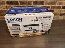 Epson EcoTank ET-2850 Wireless Color All-in-One Printer 300 Pg count White