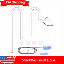 USA Seller Plant Aquarium Glass Lily Pipe Inflow and Outflow for Aquatic Filters