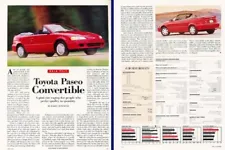1997 Toyota Paseo Convertible Original Review Report Print Article K35
