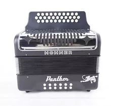 Hohner Accordions Panther 3 Row Diatonic Accordion in Black