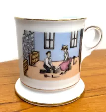 Vintage Rossetti Mug Shoe Salesman Hand Painted Occupied Japan Gold Trim