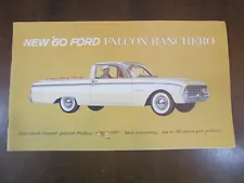 1960 Ford Falcon Ranchero Sales Brochure Ford Motor Company Vintage 60's