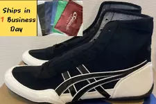 【Shoe bag included】Asics Wrestling Shoes Black x Black x White x White US10