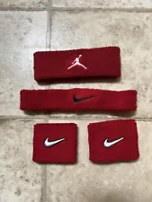 Nike Red Arm Band & Nike/Jordan Head Band Lot