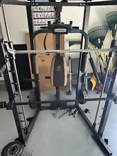 Marcy SM-4008 Smith Machine with Bench + Full Set Of Weights + Free Bar