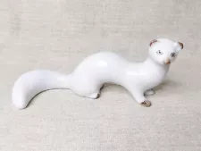 Vintage USSR Porcelain Stoat / Weasel / Ferret / Sable Figure