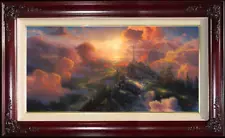 Thomas Kinkade ~ The Cross ~ 12x24 S/N ~ Oil on Canvas LE Double signed