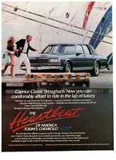 1989 Chevrolet Caprice Classic Brougham Heartbeat Vintage Print Advertisement