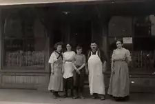 c1915 NEW HAMPSHIRE BOARDING HOUSE STAFF AUTOMOBILE FOR SALE RPPC POSTCARD P771