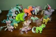 LOT HASBRO MY LITTLE PONY TOY HORSES & ACCESSORIES 1990's