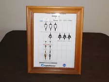 2003 ANGLERS RESOURCE FUJI FISHING ROD TIP FRAMED MODEL GD 2 STORE SALES DISPLAY