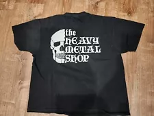 THE HEAVY METAL SHOP Shirt XL SALT LAKE CITY UT Peddlin Evil Hard Rock Merch