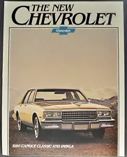 1980 Chevrolet Caprice Impala Brochure Landau Coupe Wagon Excellent Original 80