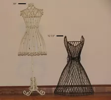 2 metal decorative dress forms/mannequins