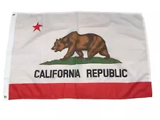 2x3 California Republic Super Poly Premium Quality Flag 2'x3' Banner Grommets-