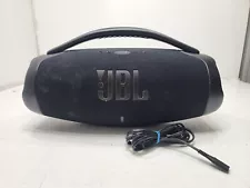 JBL Boombox 3 WiFi Portable Bluetooth Speaker Black w/ Charger Tested Working