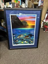 FRAMED Wyland "Ancient Mariner" Limited Edition Lithograph #120/750 Signed, COA