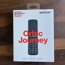 Verizon Prepaid Orbic Journey V 4G LTE Black Flip Phone w/ Camera Brand New