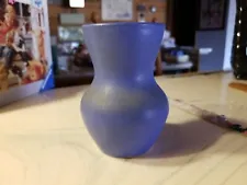 Vintage Rosemeade ND Pottery Blue Vase 4 1/4"!