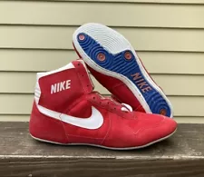 Mens size 10 Nike Combatant Vintage Wrestling Shoes Red/White