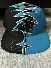 Vintage 90s Carolina Panthers Starter Shockwave Adjustable Hat Collision NFL