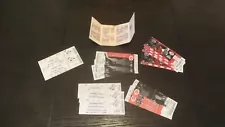 CINCINNATI REDS LOT 14 USED TICKETS, 1 VINTAGE STICKER & A 1988 SCHEDULE