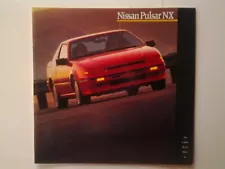 1989 Nissan Pulsar NX Original Car Dealer Showroom Sales Brochure for 89