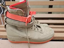 Size 9 - Nike SF Air Force 1 Brown Orange Rush Coral Special Forces 864024-205