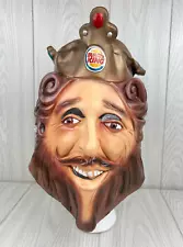 Burger King Latex Mask 2007 Rubies Halloween Head Face Crown