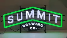 New Listing27.5" x 12" Summit Brewing Co Beer LED Neon-Style Sign - Works Great!