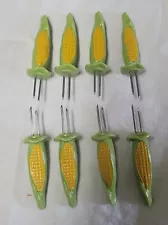 Vintage Corn on the Cob Handles Holders Skewers for 4 - 8 Pieces