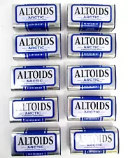 Lot of EMPTY Altoids Arctic Small Metal Tins 10 Craft Art Collecting Storage