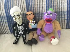 JEFF DUNHAM SET OF 3 TALKING 18" PUPPETS RED SHOE PEANUT,ACHMED,WALTER PUPPETS