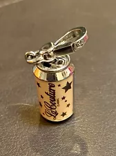 Juicy Couture Charm La Couture Soda Can Silver Tone CUTE! SALE!