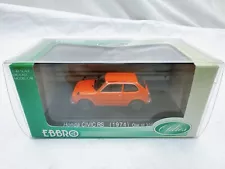 EBBRO Oldies 1/43 Honda Civic RS 1974 Orange Die-Cast Model Car One of 3000 pcs.