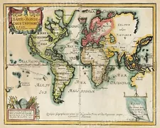 1700s “Map of the World” Remarkable Vintage Style Map - 20x24