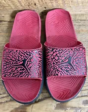 Air Jordan Hydro Red Black Men's Size 8 Sandals Slides Jump