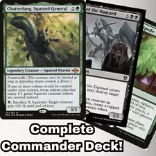 MTG Commander EDH Deck Chatterfang, Squirrel General 100 Cards Squirrel Tokens