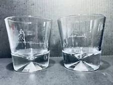 Johnnie Walker Whiskey Rocks Glass Diamond Base Prism “Our Blend Cannot Be Beat”