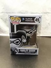 Funko Pop Harley Quinn #45 DC Comics Heroes Black & White Vinyl Figure Hot Topic