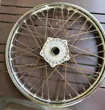 Vintage Motorcycle Rim Dunlop England 21” Inch Chopper Bobber Racing Harley